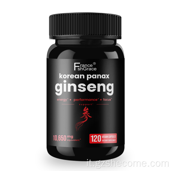 Supporto immunitario vitale dell'estratto di ginseng rosso Panax premium